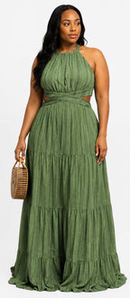 Bossy Mossy Maxi Dress