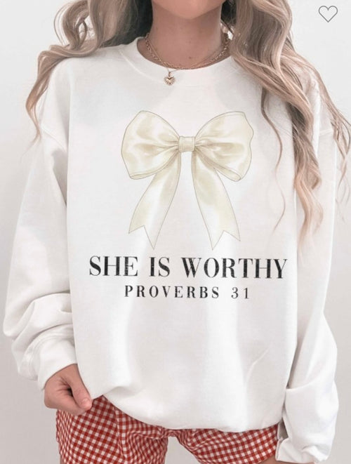 She is Worthy Sweatshirt