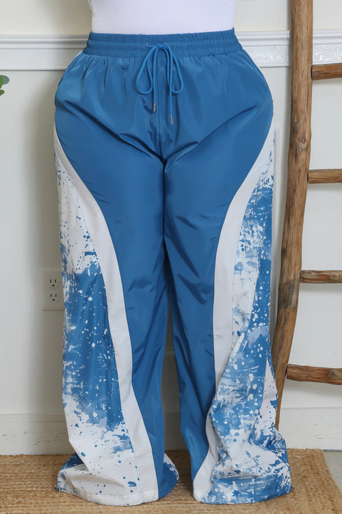 Giving Painted Blues Plus Pants