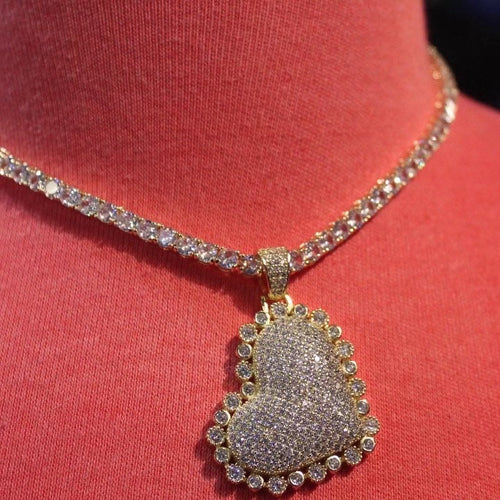 Studded Heart (Gold)