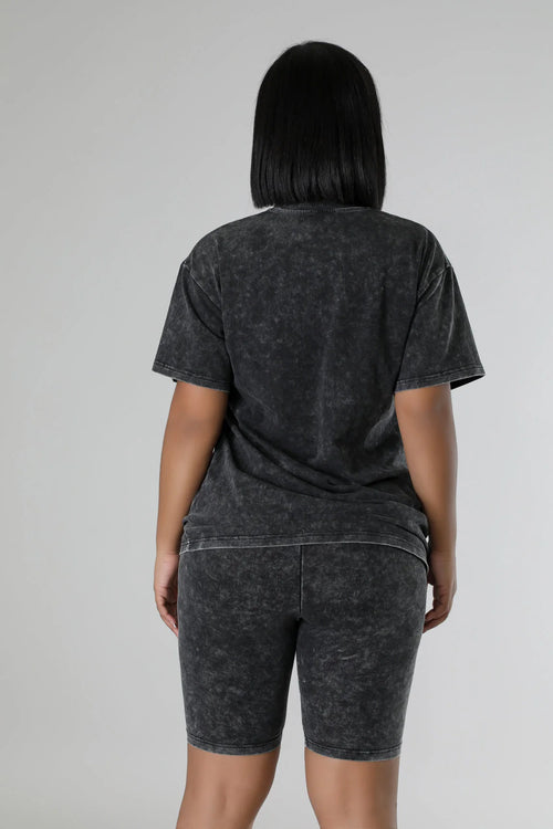 Basic Black Bermuda Set