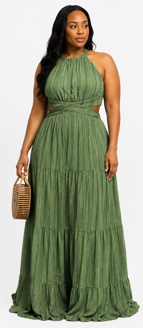 Bossy Mossy Maxi Dress