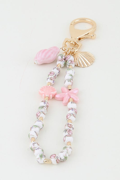 Pink Shells Purse Charm