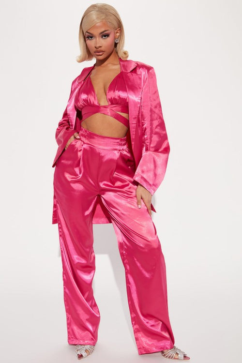 Pink & Teal Silk 3pc