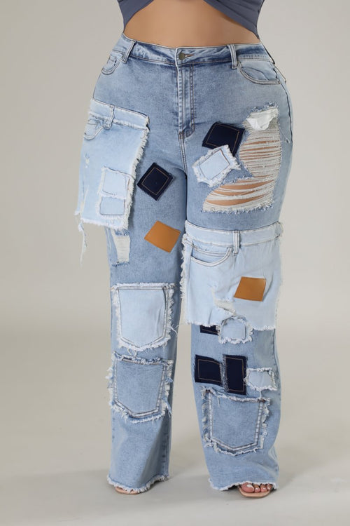 Patches Denim Jeans