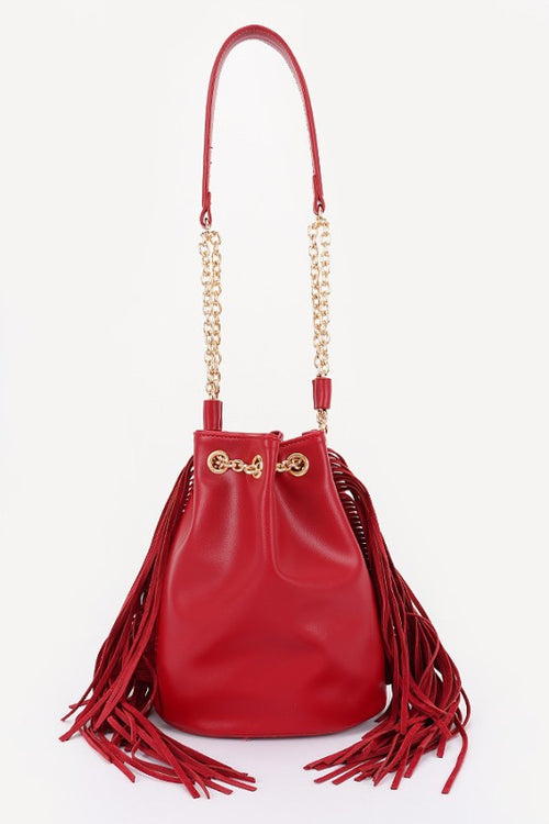 Fringe Bucket Bags