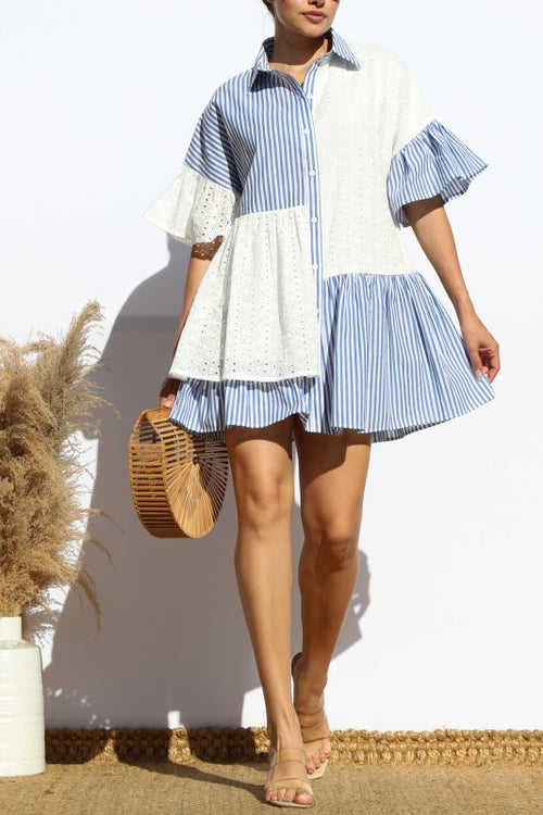 Striped me down Dress