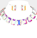 Rainbow Gemstone Necklace Set