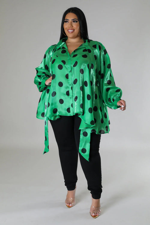 Mean Green Girl Top Curvy