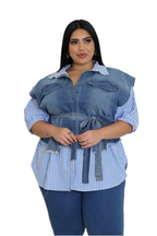 Denim Duo Top Curvy