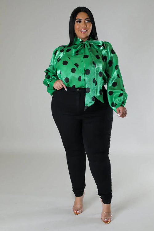 Mean Green Girl Top Curvy