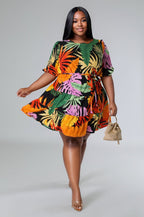 Tropical Dress Curvy