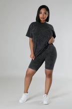 Basic Black Bermuda Set