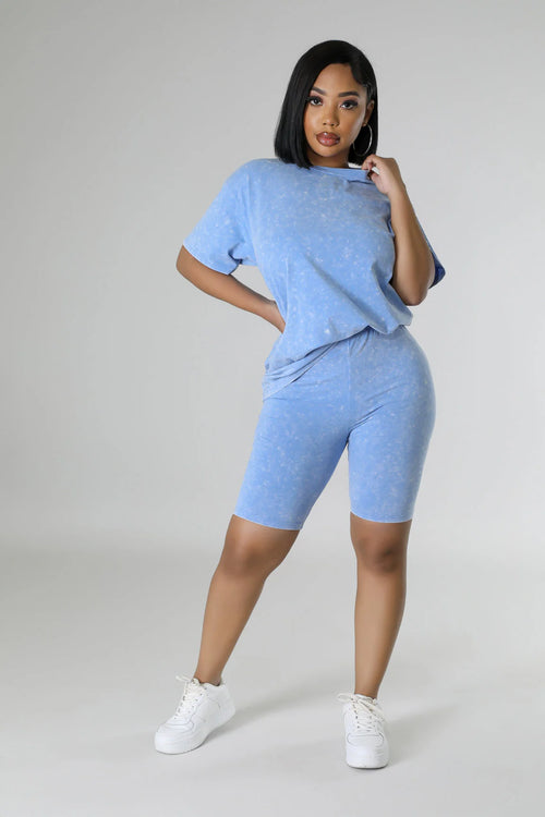 Basic Denim 2pcs Bermuda