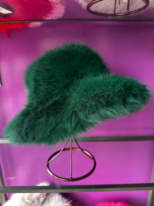Wide Brim Faux Fur Hats