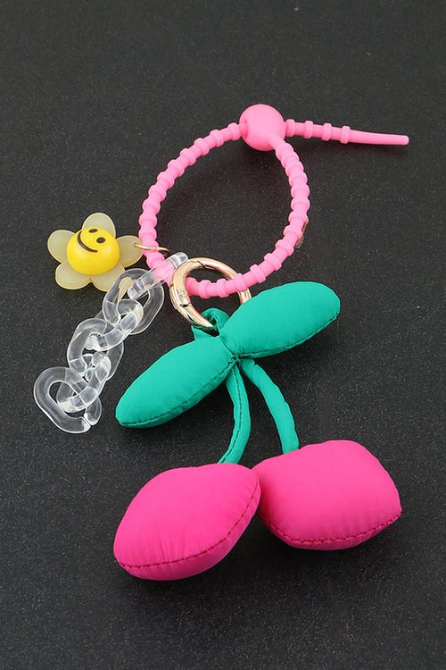 Cherry Plush Bomb Purse Charm