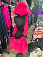 Pinky Panther Faux Fur Set