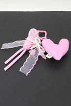Plush Heart Purse Charm