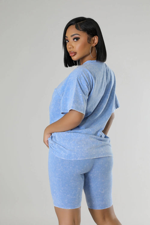 Basic Denim 2pcs Bermuda