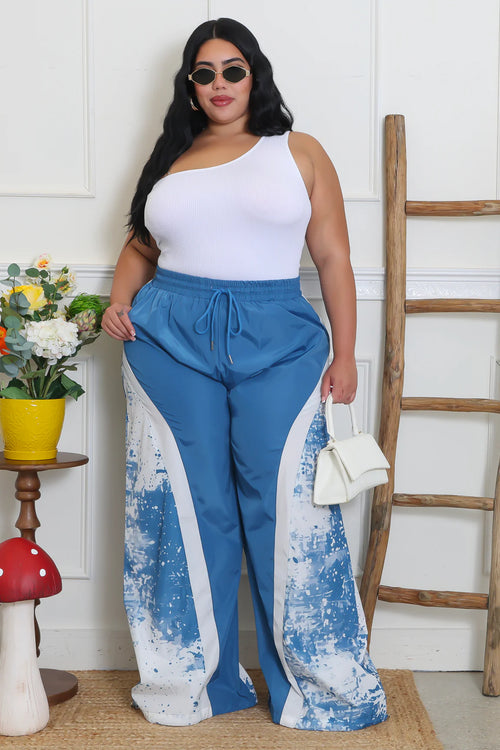 Giving Painted Blues Plus Pants