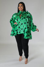 Mean Green Girl Top Curvy