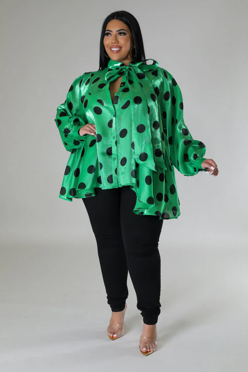 Mean Green Girl Top Curvy