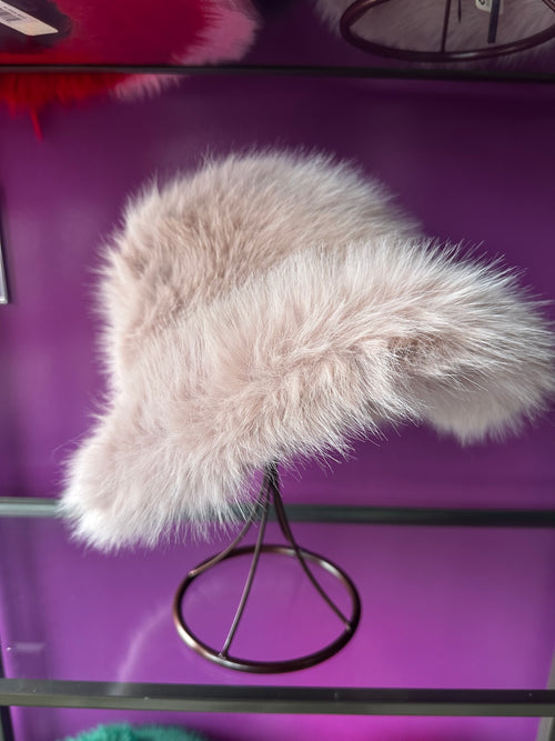 Wide Brim Faux Fur Hats