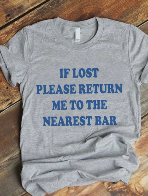 Return To Bar Tee