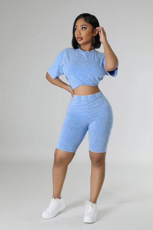 Basic Denim 2pcs Bermuda
