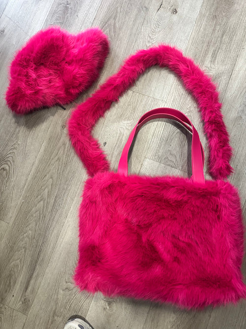 Pinky Panther Faux Fur Set