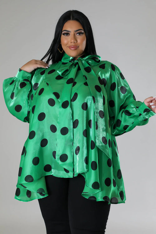 Mean Green Girl Top Curvy