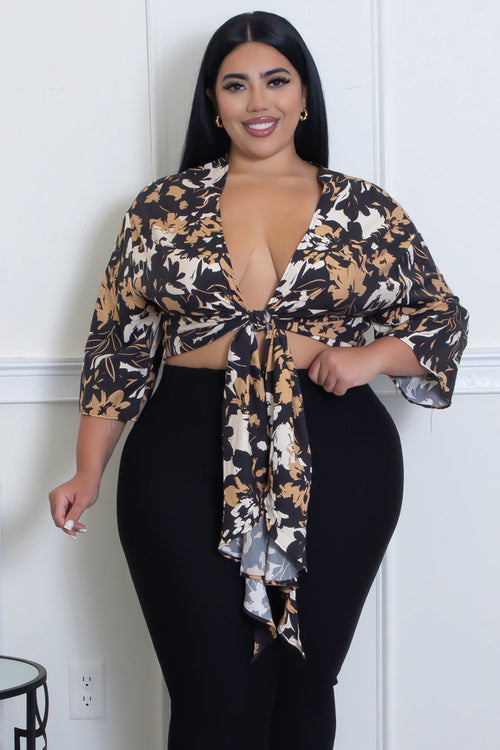 Leaf Me Wrap Top
