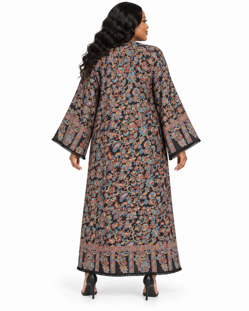 Autumn Muse Tapestry Duster back view