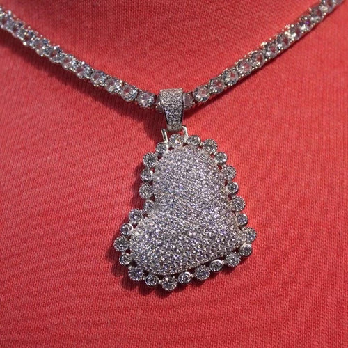 Studded Heart (Silver)